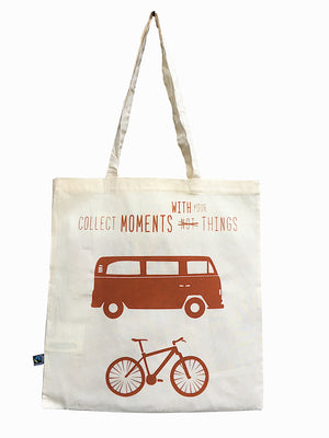 Tasche Bio Baumwolle Collect Moments mit langen Henkel Fair Trade